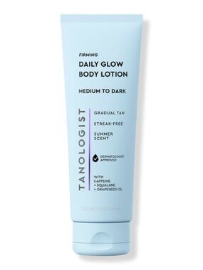 TANOLOGIST Daily Glow Body Lotion - Firming Gradual Tan Medium to Dark